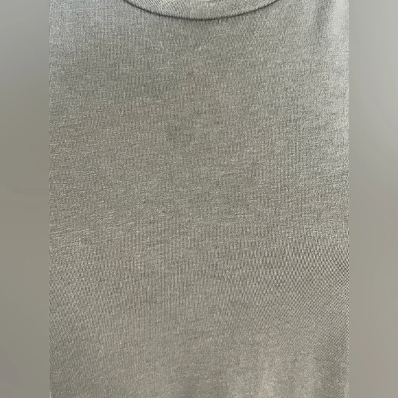 ZARA Cottagecore Tiered Olive Green Maxi Dress Short Bubble Sleeve Size Small - Picture 7 of 7